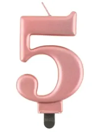 swieczka-urodzinowa-cyfra-5-rozowe-zloto-tort-rose-gold-urodziny-rocznica