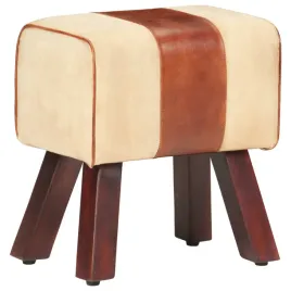 koziol-gimnastyczny-brazowy-skora-naturalna-i-drewno-mango