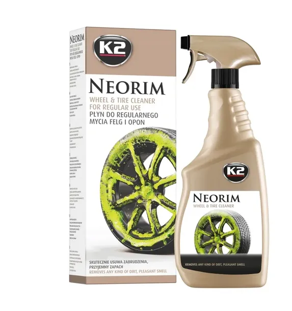 K2 NEORIM Skuteczny Płyn do Czyszczenia Felg i Opon Płynny Neonowy 700ml