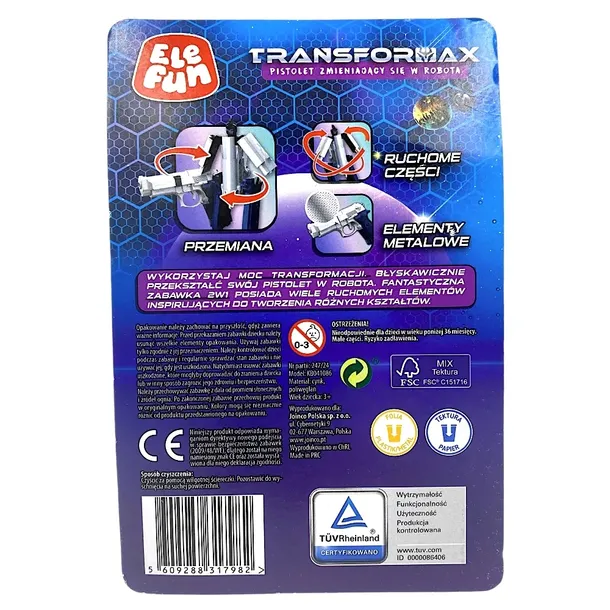 elefun-transformax-2w1-pistolet-robot-czarny-marka-elefun