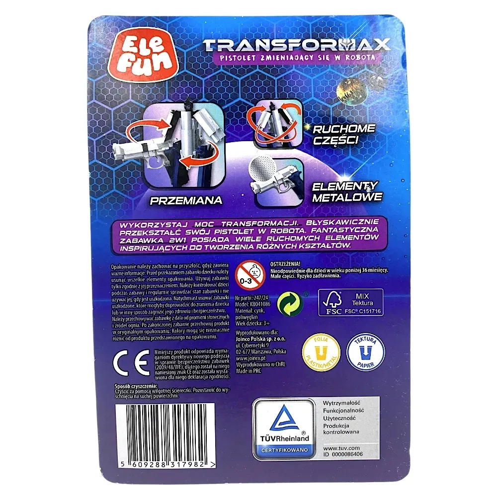 elefun-transformax-2w1-pistolet-robot-czarny