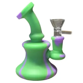 bongo-fajka-silikon-13cm-green-purple
