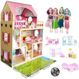 duzy-drewniany-domek-dla-lalek-meble-lalki-led
