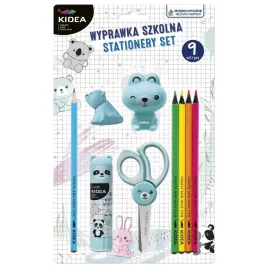 kidea-wyprawka-szkolna-9el-mis-kredki-gumka-olowek