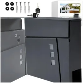 duza-skrzynka-na-listy-pocztowa-ukryty-zamek-klucze-geometryczna-gazetnik