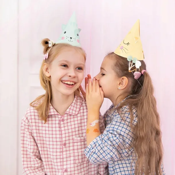 czapeczki-urodzinowe-kotki-6szt-zestaw-urodziny-przyjecie-dekoracja-kot-stan-opakowania-oryginalne-marka-partypal