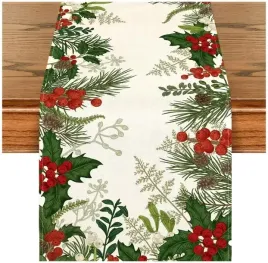 swiateczny-bieznik-z-motywem-jemioly-33x273-cm