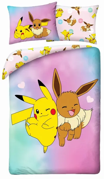 Pościel Młodzieżowa 140X200 Pokemony Pikaczu Mikrofibra