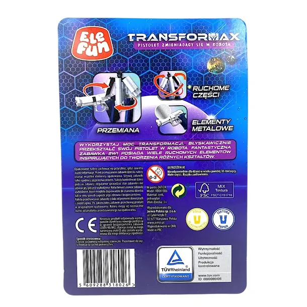 elefun-transformax-2w1-pistolet-robot-brazowy-marka-elefun