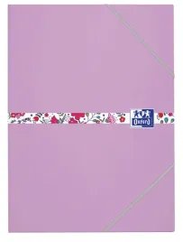 oxford-floral-teczka-z-gumka-a4-fioletowa
