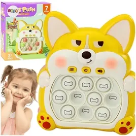 pop-it-konsola-gra-zrecznosciowa-sensoryczna-lisek-7-trybow-gry-zolty
