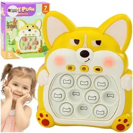 pop-it-konsola-gra-zrecznosciowa-sensoryczna-lisek-7-trybow-gry-zolty
