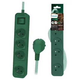 philips-przedluzacz-elektryczny-wlacznik-15m-4-gniazda-z-uziemieniem-zielo