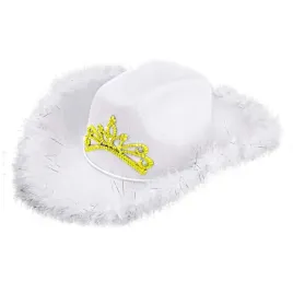kapelusz-bialy-kowbojski-kowbojka-zlota-tiara-karnawal-przebranie-marabou