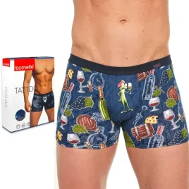 bokserki-meskie-z-nadrukiem-szorty-bawelniane-cornette-tattoo-211-xxl