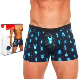 bokserki-meskie-z-nadrukiem-szorty-bawelniane-cornette-tattoo-202-xl