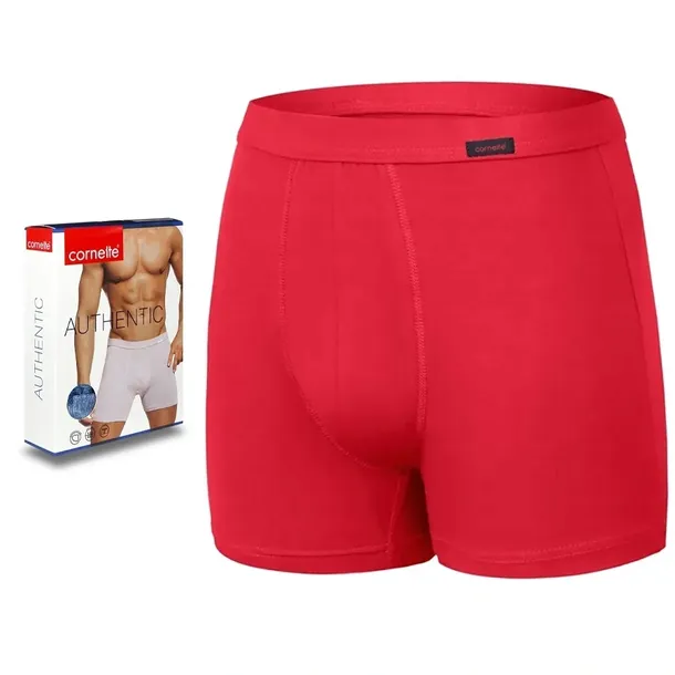 bokserki-cornette-authentic-boxer-czerwony-xxl