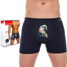 bokserki-meskie-z-nadrukiem-szorty-bawelniane-cornette-tattoo-231-xxl