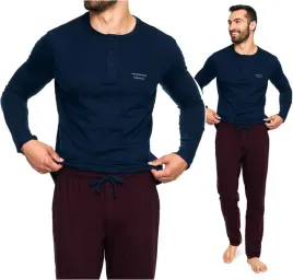 pizama-meska-dluga-bawelniana-henderson-tact-xxl
