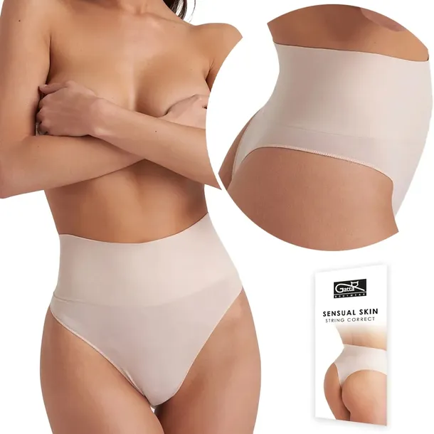 Majtki modelujące WYSOKI STAN wyszczuplające GATTA STRING CORRECT - S