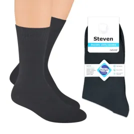skarpety-meskie-bawelniane-grafit-steven-41-43