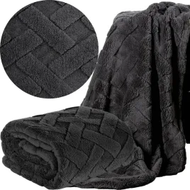 koc-narzuta-170x210-stalowy-gruby-mieciutki-puszysty