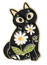 pin-przypinka-metalowa-zlota-kot-kotek-stokrotki-kwiaty-kwiatki