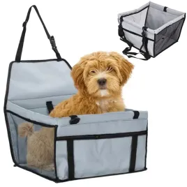 transporter-samochodowy-dla-psa-fotel-fotelik-dla-psa-na-siedzenie-szary