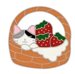 pin-przypinka-metalowa-srebrna-kot-kotek-koszyk-spiacy-truskawki