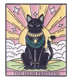 pin-przypinka-metalowa-kot-koty-tarot-najwyzsza-kaplanka