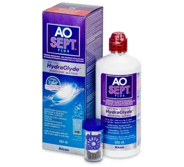 Płyn do soczewek Aosept Plus Hydraglyde 360 ml
