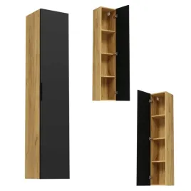 szafka-wiszaca-lazienkowa-slupek-eva-drzwi-zloty-craft-200cm-uchwyt-czarny