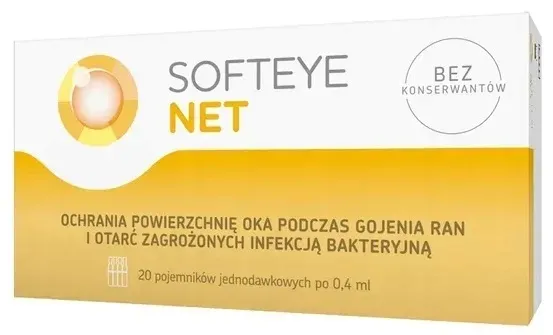 Krople do oczu ŻEL ANTYBIOTYK SoftEye Net rany oka, otarcia, infekcje