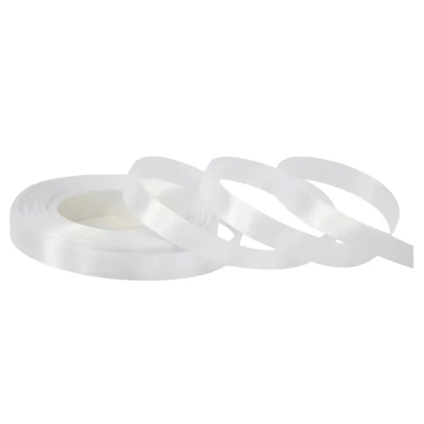WSTĄŻKA TASIEMKA SATYNOWA BIAŁA 12MM 32M