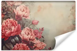 fototapeta-do-salonu-rozowe-peonie-piwonie-styl-vintage-abstrakcja-450x300