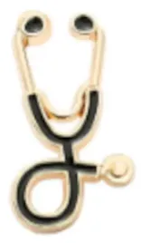 pin-przypinka-metalowa-zlota-stetoskop-lekarz-medyk-pielegniarka