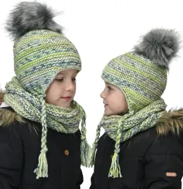 komplet-dzieciecy-czapka-z-pomponem-komin-wz8