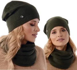 damski-komplet-czapka-komin-polska-jakosc-khaki-b1