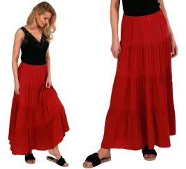 boho-spodnica-dluga-z-falbanami-bordo