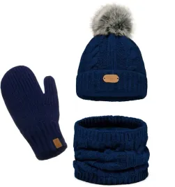 czapka-komin-rekawice-komplet-dzieciecy-cieply-zimowy-modny-pompon