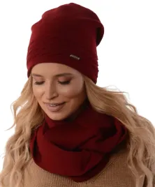 komplet-damski-czapka-komin-na-polarze-bordo-k1