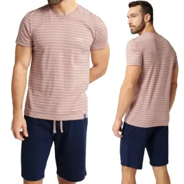 pizama-meska-bawelniana-krotki-rekaw-henderson-xxl