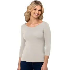 babell-manati-3-4-rekaw-taupe-2xl-bezowy-bluzka-klasyczna