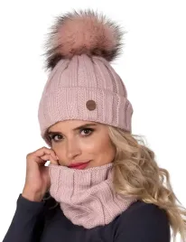 cieply-damski-komplet-czapka-komin-pudrowy-roz-k7