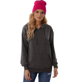 bluza-damska-z-kapturem-oversize-kangurka-grafit