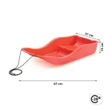 sanki-plastikowe-prosperplast-snow-czerwone-stan-nowy