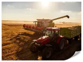 fototapeta-dla-chlopca-maszyny-rolnicze-pole-traktor-kombajn-3d-450x300