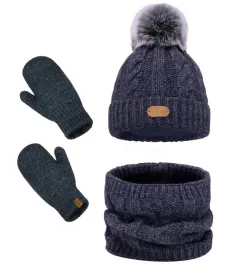czapka-komin-rekawiczki-cieply-zimowy-komplet-dzieciecy-pompon-prezent