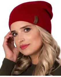 ciepla-polska-czapka-beanie-smerfetka-czerwony-v1