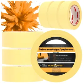 3x-tasma-malarska-papierowa-48mm-x-50m-zolta-maskujaca-do-odcinania